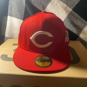 NEW ERA CINCINNATI REDS WORLD SERIES SIDE PATCH 59FIFTY FITTED!